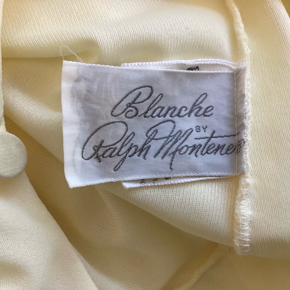 Vintage Blanche by Ralph Montenegro House Dress Butter Yellow S - Picture 7 of 11
